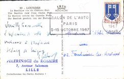 CPA Lourdes La Basilique vue du Chateau Fort 