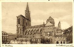 CPA Strasbourg La Cathedrale Cote sud 