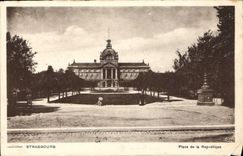CPA Strasbourg Place de la Republique 