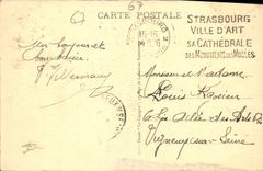 CPA Strasbourg Vue Generale 