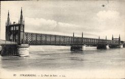 CPA Strasbourg Le Pont de Kehl 