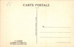 CPA Lourdes La Basilique et le Chateau Fort 