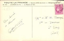 CPA Lourdes Le Rosaire du Soir 