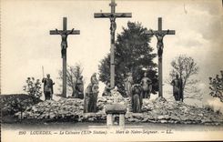 CPA Lourdes La Calvaire Mort de Notre Seigneur 