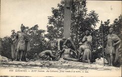 CPA Lourdes Station au Calvaire Jesus rendu a sa Mere 