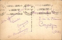 CPA Lourdes Vue de la Vallee et le Pic du Jer 