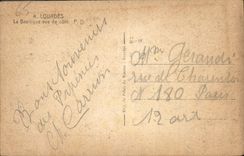 CPA Lourdes La Basilique vue de Cote 