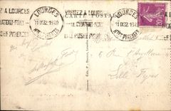 CPA Lourdes La Grotte Miraculeuse 