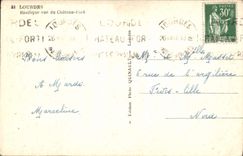 CPA Lourdes Basilique vue du Chateau Fort 