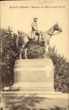 CPA Mont Cassel Statue du Marechat Foch 