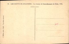 CPA Les Saints de Solesmes Les Temoins de l'Ensevelissement du Christ