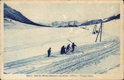 CPA Col du Mont Genevre en Hiver Versant Italien 