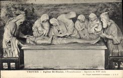CPA Troyes Eglise St Nizier l'Ensevelissement 