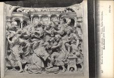 CPA Musee Sculpture Comparee Troyes Eglise Saint Jean Bas Relief 