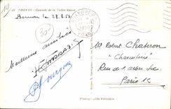 CPA Troyes Cascade de la Vallee Suisse 
