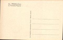 CPA Troyes Aube La Fontaine Argence 
