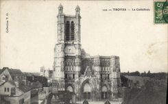 CPA Troyes La Cathedrale 