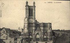 CPA Troyes La Cathedrale 