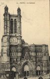 CPA Troyes La Cathedrale 