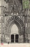 CPA Troyes Aube Le Portail Central de la Facade de la Cathedrale 