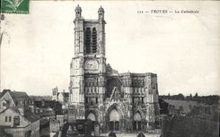 CPA Troyes La Cathedrale 