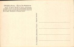 CPA Troyes Aube Eglise Ste Madeleine 
