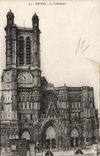 CPA Troyes La Cathedrale 
