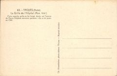 CPA Troyes Aube La Grille de l'Hopital Mon Hist 