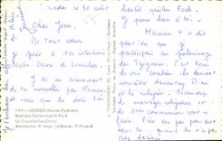 CPA Lourdes Hautes Pyrenees Basilique Souterraine St Pie X La Chapelle Pax Christi 