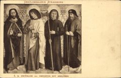 CPA Gemaldegalerie Strassburg B Zeitblom Christus Mit Heiligen 