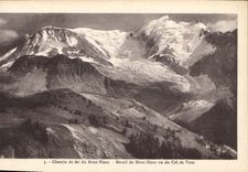 CPA Chemin de fer du Mont Blanc Massif du Mont Blanc vu du Col de Voza 