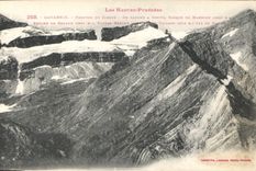 CPA Les Hautes Pyrenees Gavarnie Fronton du Cirque de Gauche a Droite Casque de Maronne 