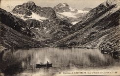 CPA Environs de Cauterets Lac d'Estom 