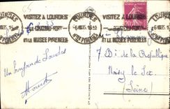 CPA Lourdes La Basilique et la Vierge Couronnee 