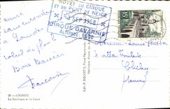 CPA Lourdes La Basilique et le Gave 