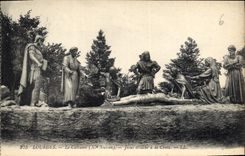 CPA Lourdes Le Calvaire Jesus Attache a la Croix 