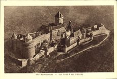 CPA Haut Koenigsbourg Vue prise a Vol d'Oiseau 