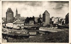 CPA Strasbourg Les Ponts Couverts 