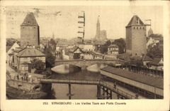 CPA Strasbourg Les Vieilles Tours aux Ponts Couverts 