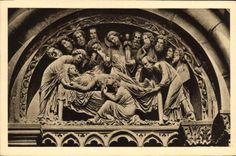 CPA Cathedrale de Strasbourg La Mort de la Vierge 