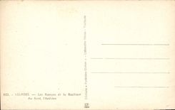 CPA Lourdes Les Rampes et la Basilique Au fond l'Adiden 