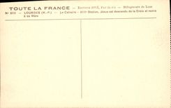 CPA Lourdes HP Le Calvaire XIII Station Jesus est descende de la Croix et remis 