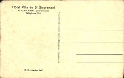 CPA Lourdes Hotel du St Sacrament 