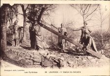 CPA Lourdes V Station du Calvaire 