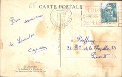 CPA Lourdes La Basilique la ville et le Pic du Jer 