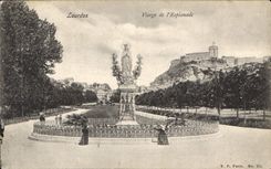 CPA Tarbes Vue generale sur les Pyrenees 