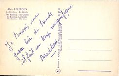 CPA Lourdes La Basilique et le Pic du Jer 