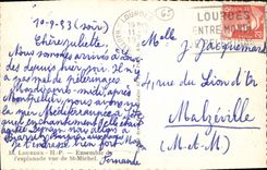 CPA Lourdes HP Ensemble de l'esplanade vue de St Michel 