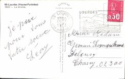 CPA Lourdes Hautes Pyrenees La Grotte 