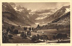 CPA Gavarnie Vue vers le Cirque prise de l'Hotel du Vignemale 